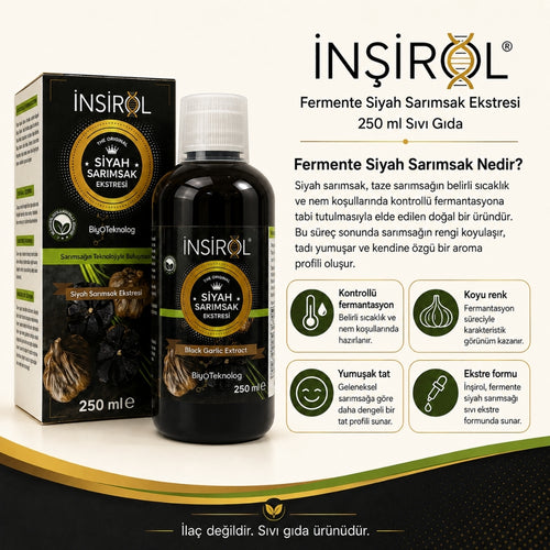 İnşirol Fermente Siyah Sarımsak Ekstresi 250 ml