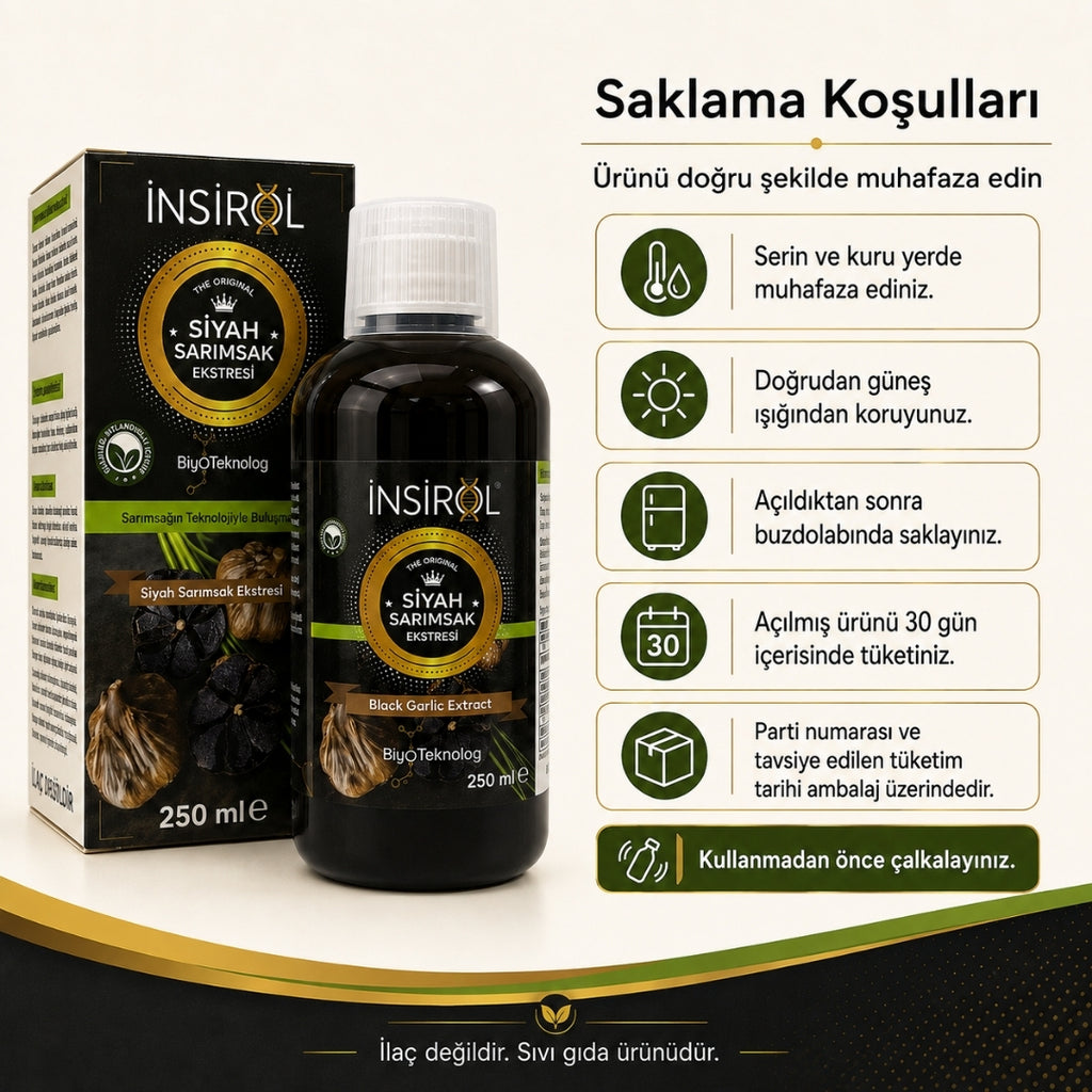 İnşirol Fermente Siyah Sarımsak Ekstresi 250 ml