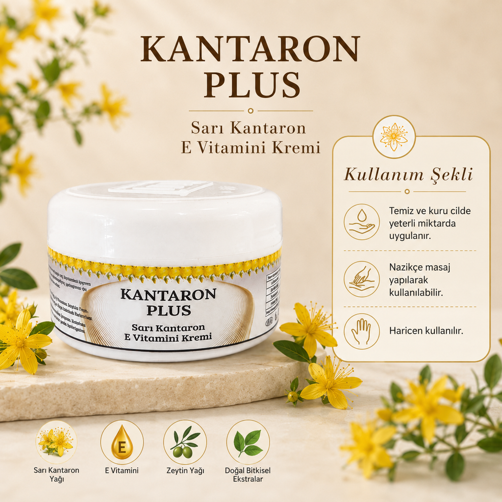 Kantaron Plus Sarı Kantaron E Vitamini Kremi