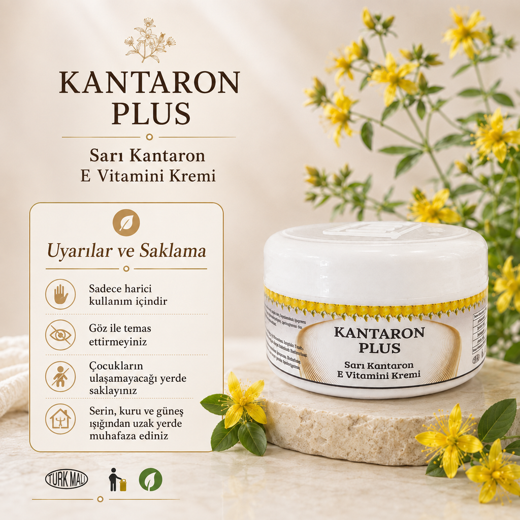 Kantaron Plus Sarı Kantaron E Vitamini Kremi