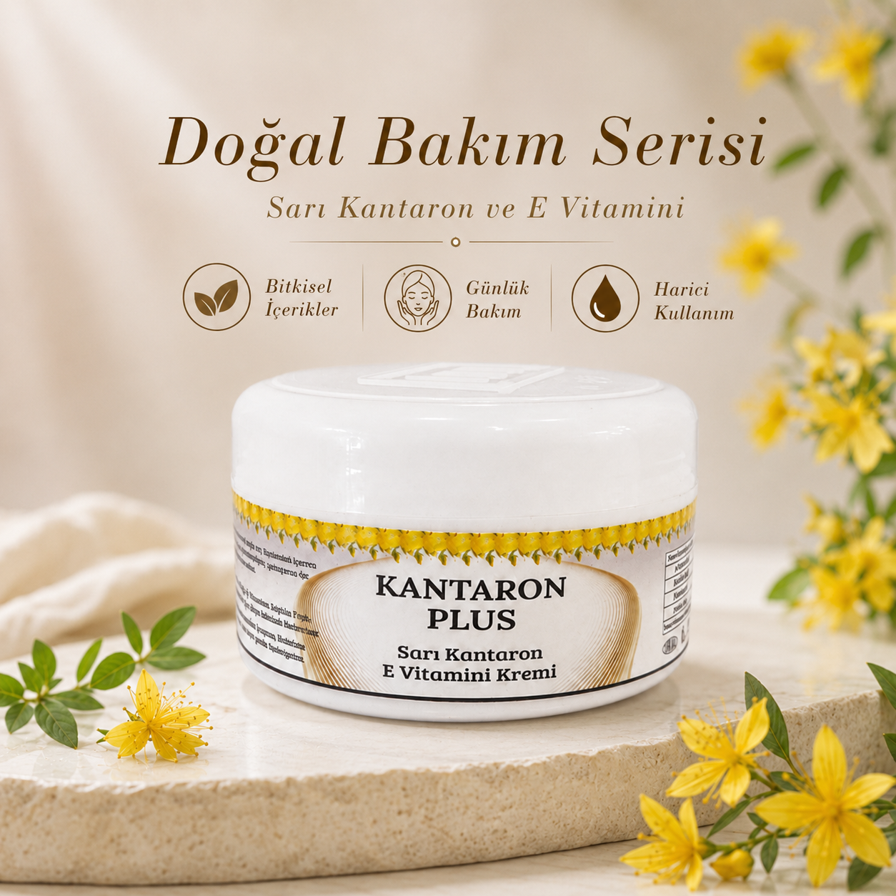 Kantaron Plus Sarı Kantaron E Vitamini Kremi