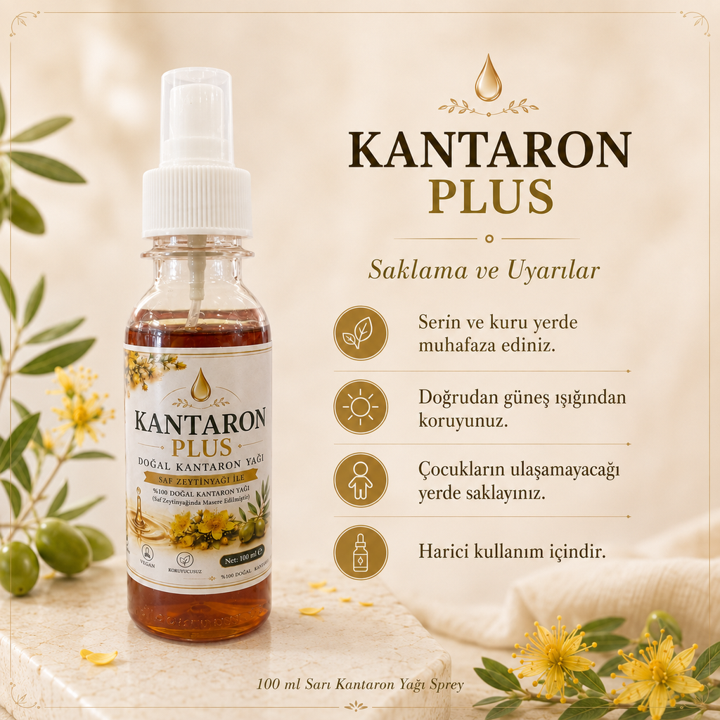 Kantaron Plus Doğal Sarı Kantaron Yağı 100 ml